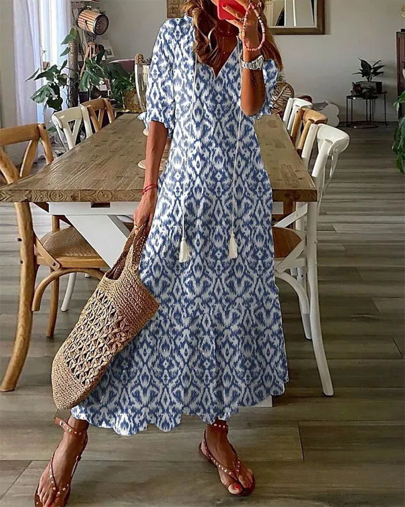 Jessica - Boho Midi Dress